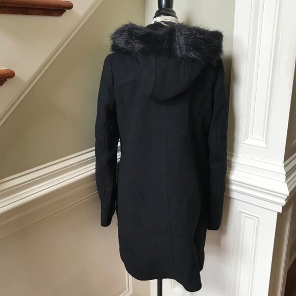 NWT JCrew Chateau Parka Jacket Coat Womens 2 Black Hooded Stadium Cloth NEW - Picture 10 of 12
